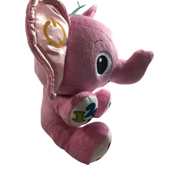 Little Tikes Interactive Plush Pink Elephant Talking Seven Different Talk Button - Picture 2 of 10